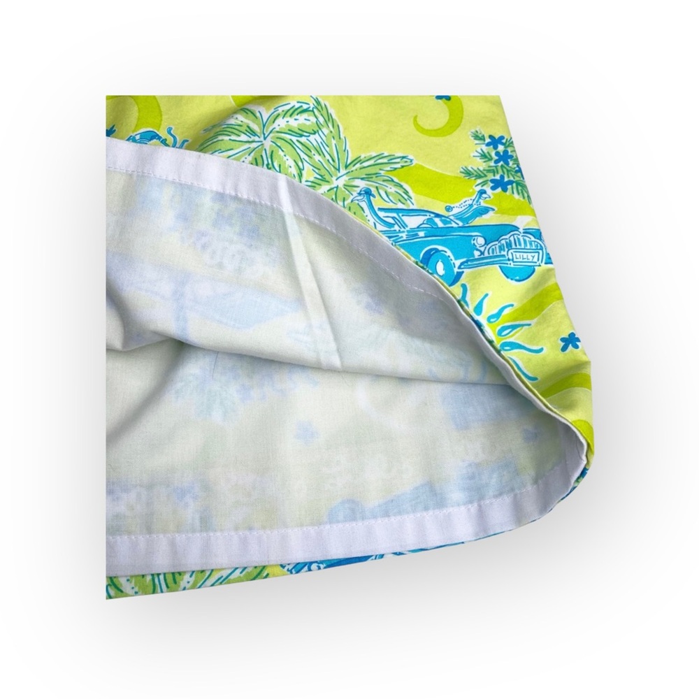 HTF: Lilly Pulitzer ✦ Cruising Monkey Skirt ✦ Yellow Blue Print ✦ 6P Petite 4 6 - Picture 5 of 16
